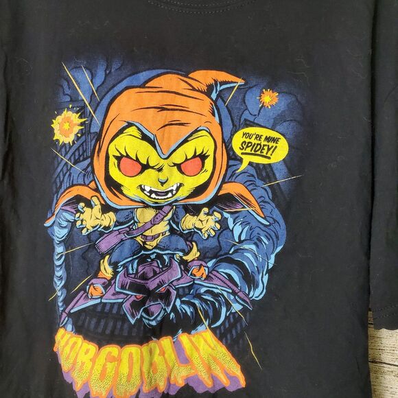 JUNIOR'S FUNKO POP TEE MARVEL SPIDER-MAN HOBGOBLIN EXCLUSIVE T-SHIRT LARGE - Picture 2 of 4